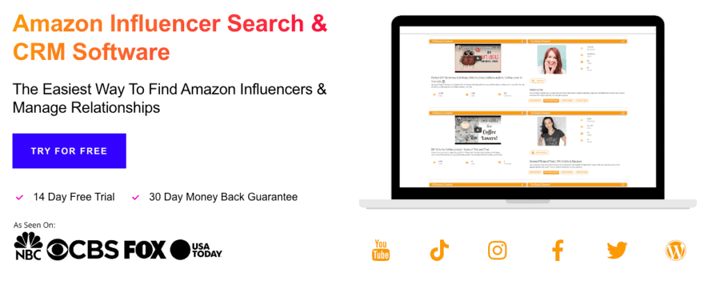 Referazon Amazon Influencer - CRM platform