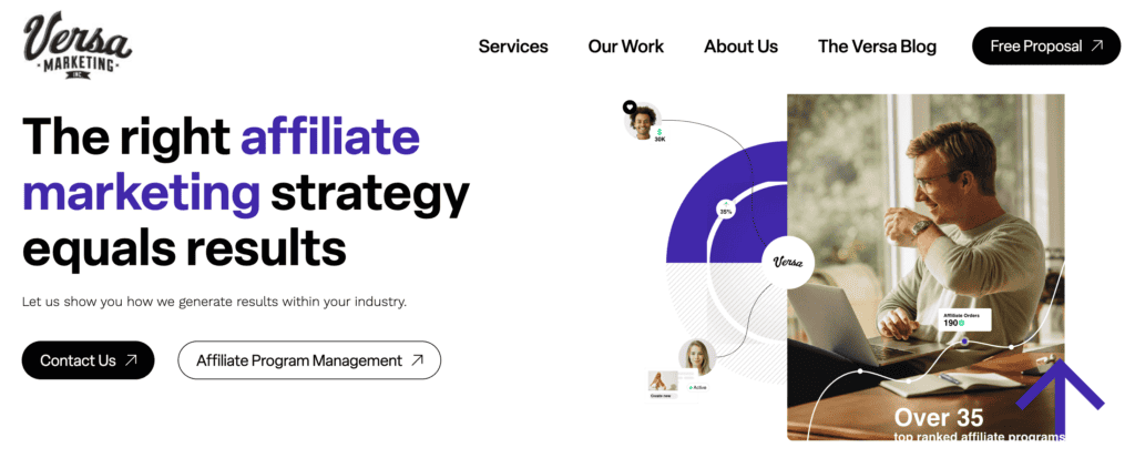 Versa Marketing Homepage